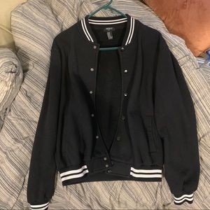 F21 Fleece Bomber Jacket